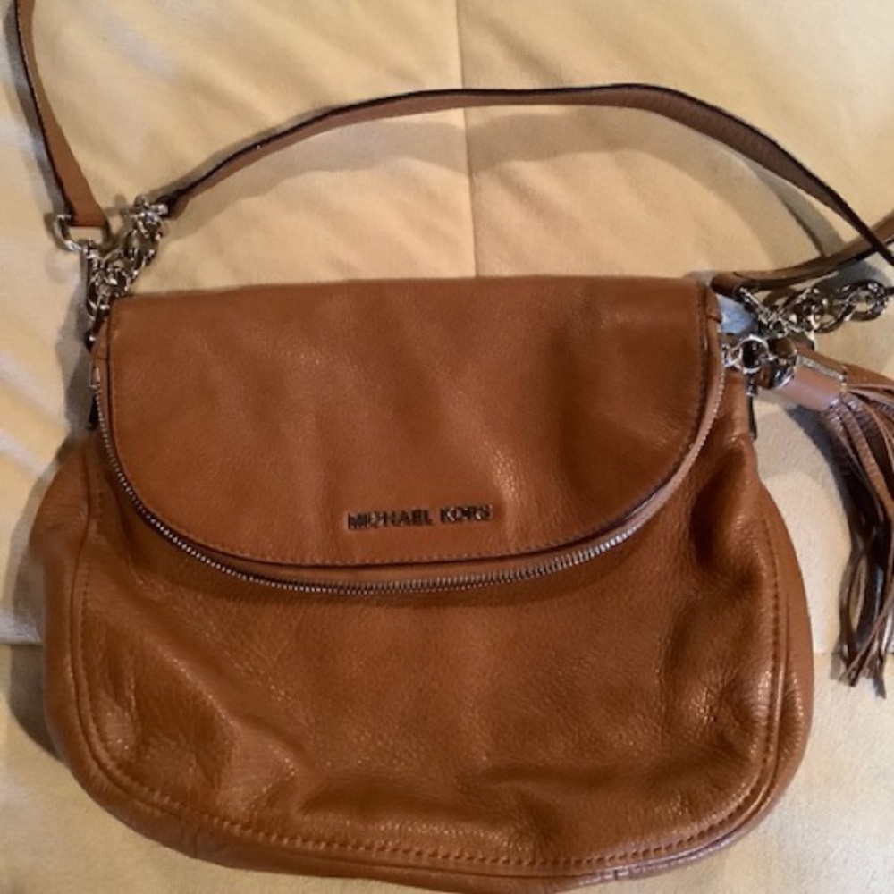 Michael Kors crossbody camel bag